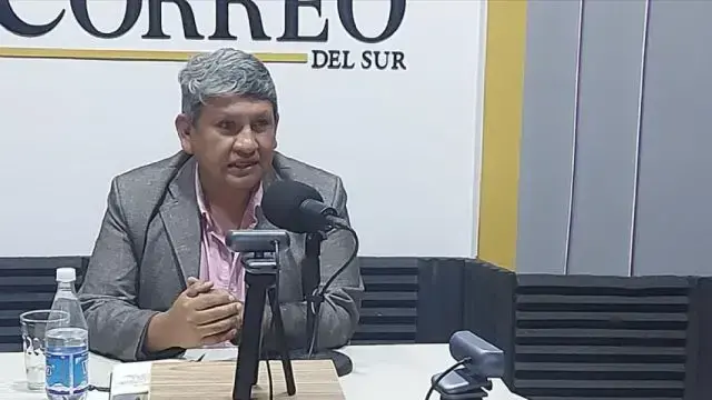 Marcelo Arciénega, candidato del FRI a gobernador de Chuquisaca.