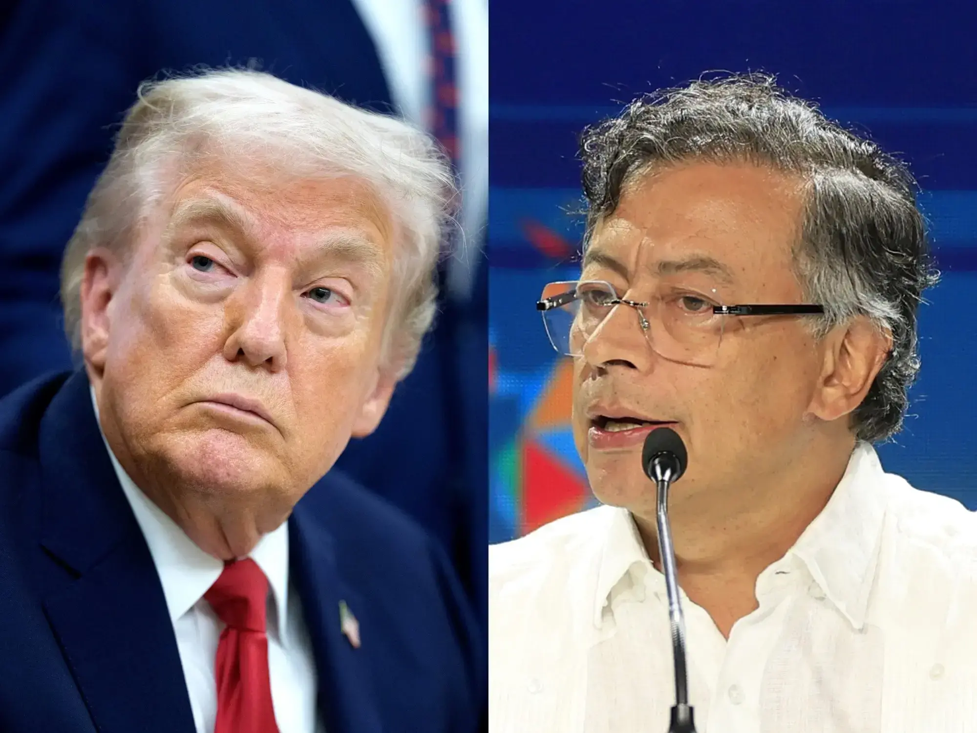 Gustavo Petro habla por teléfono con Donald Trump.
