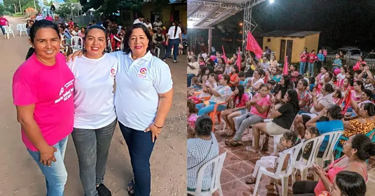 Las candidatas optaron por campaña puerta a puerta