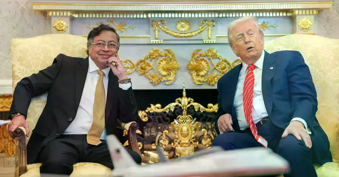 Petro y Trump rebajan tensiones en una reunión clave para la seguridad y el comercio.