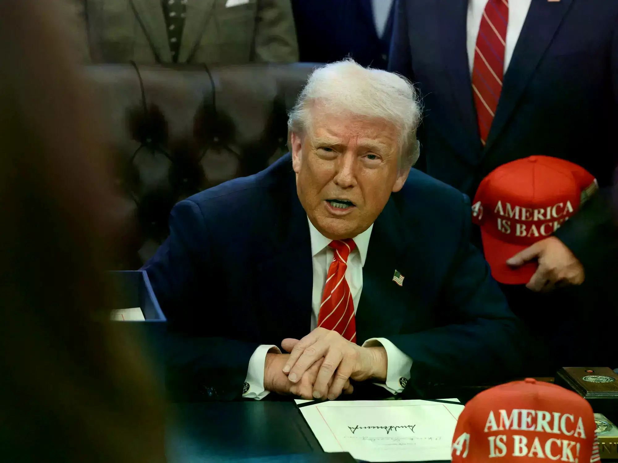 Donald Trump en la Casa Blanca.