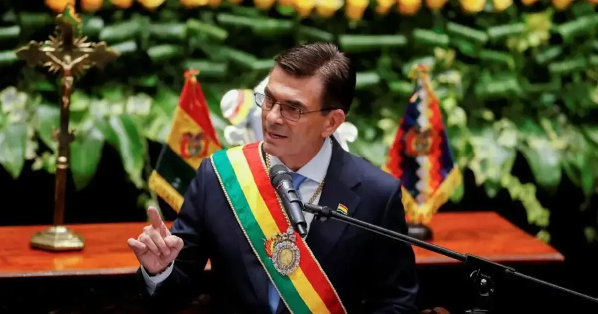 Presidente del Estado boliviano, Rodrigo Paz