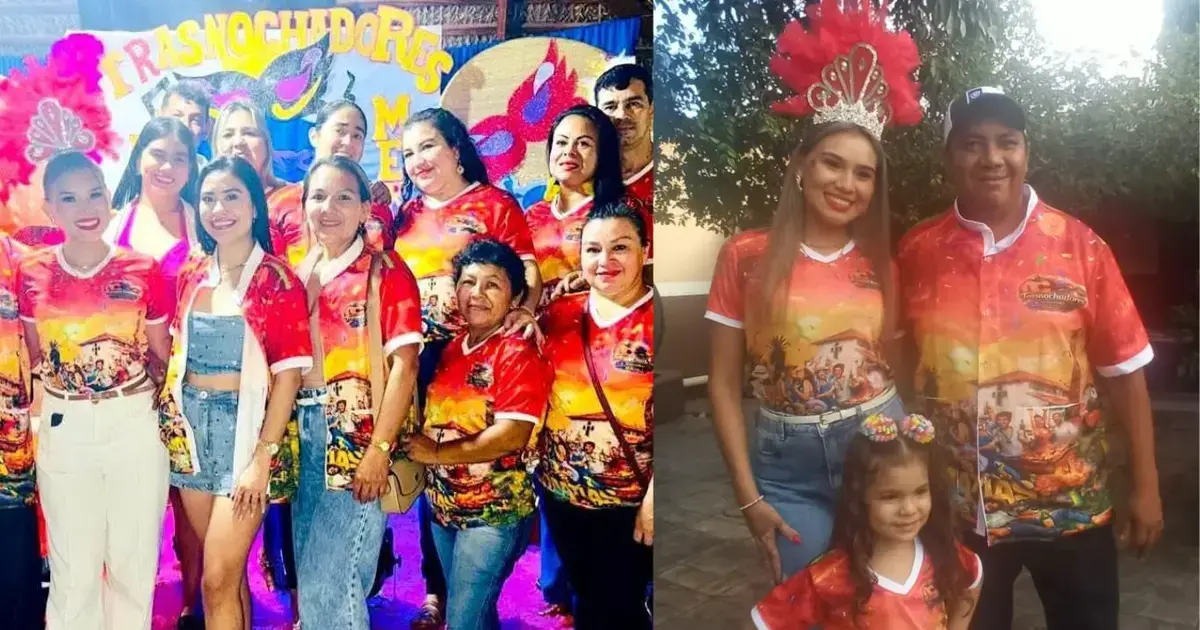 La comparsa Trasnochadores de San Matías y su reina Alejandra I