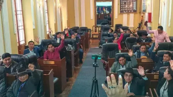 Sesión de la Asamblea Legislativa Departamental de La Paz