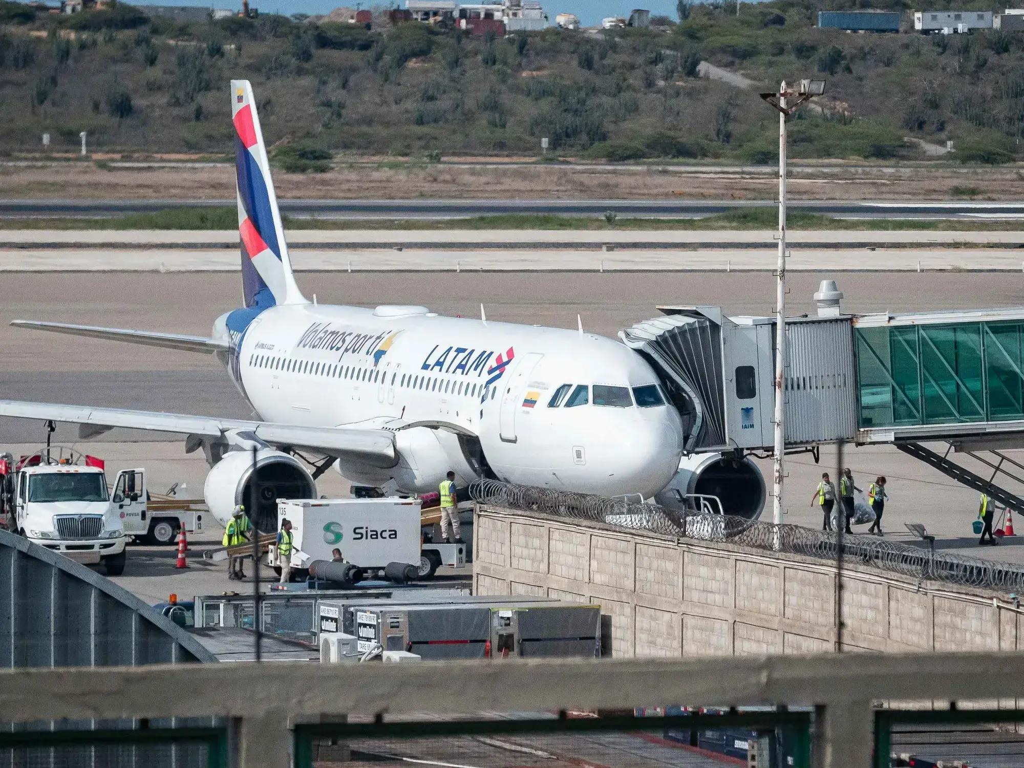 El aeropuerto internacional de Maiquetía Simón Bolívar, en La Guaira (Venezuela).