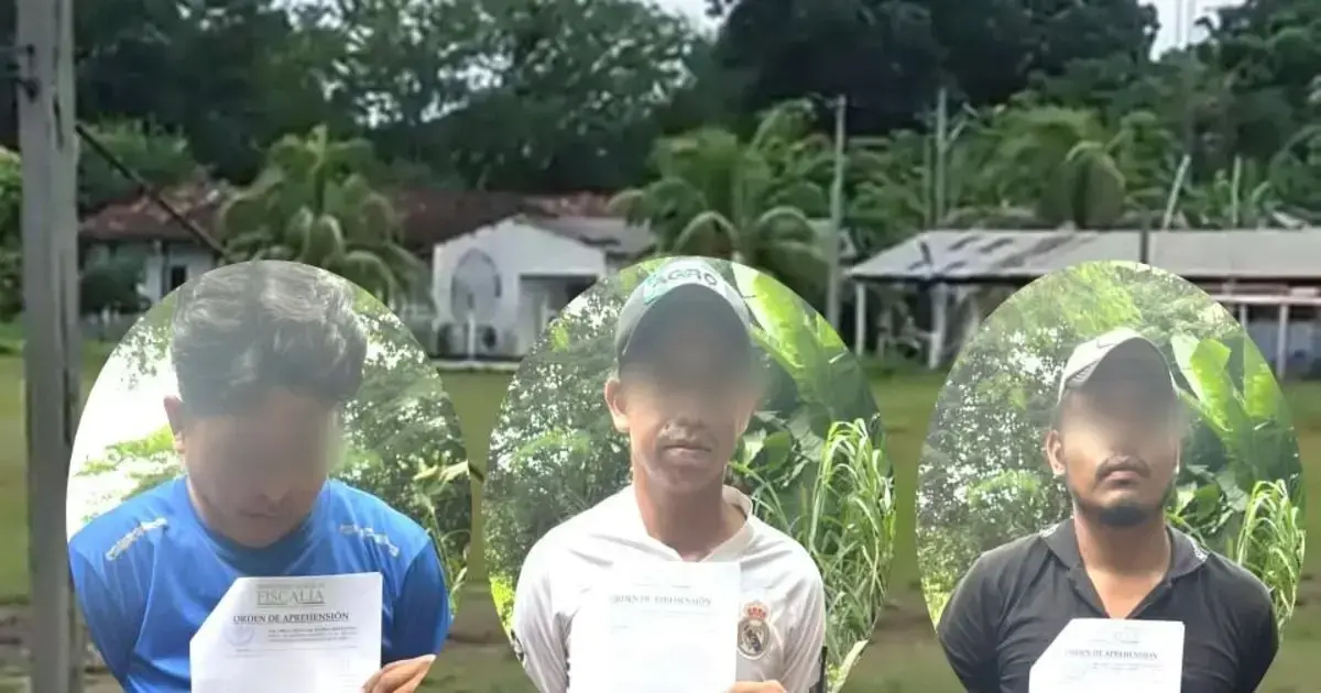 Los tres sujetos fueron aprehendidos por la Policía