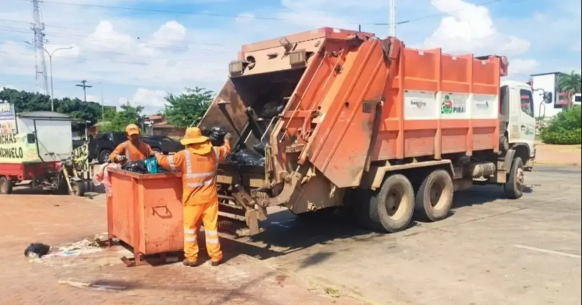 Recolección de basura en la capital cruceña