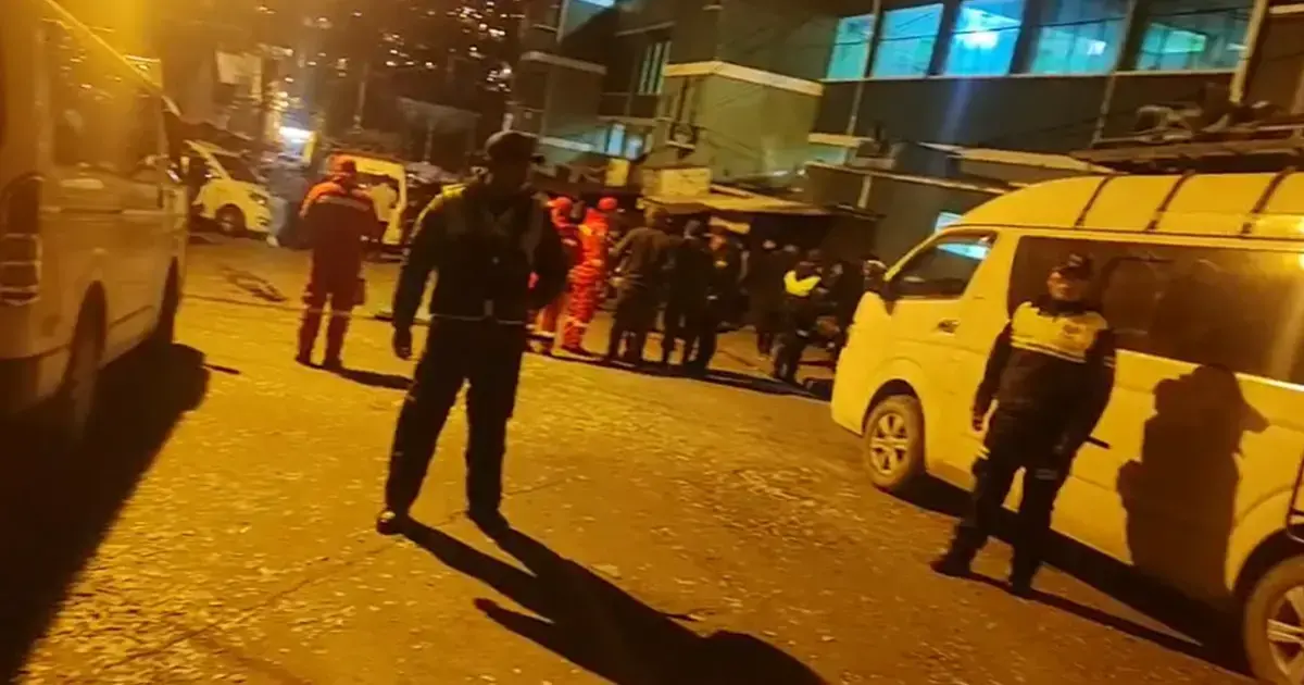 El lugar del accidente, en puertas de Adepcoca