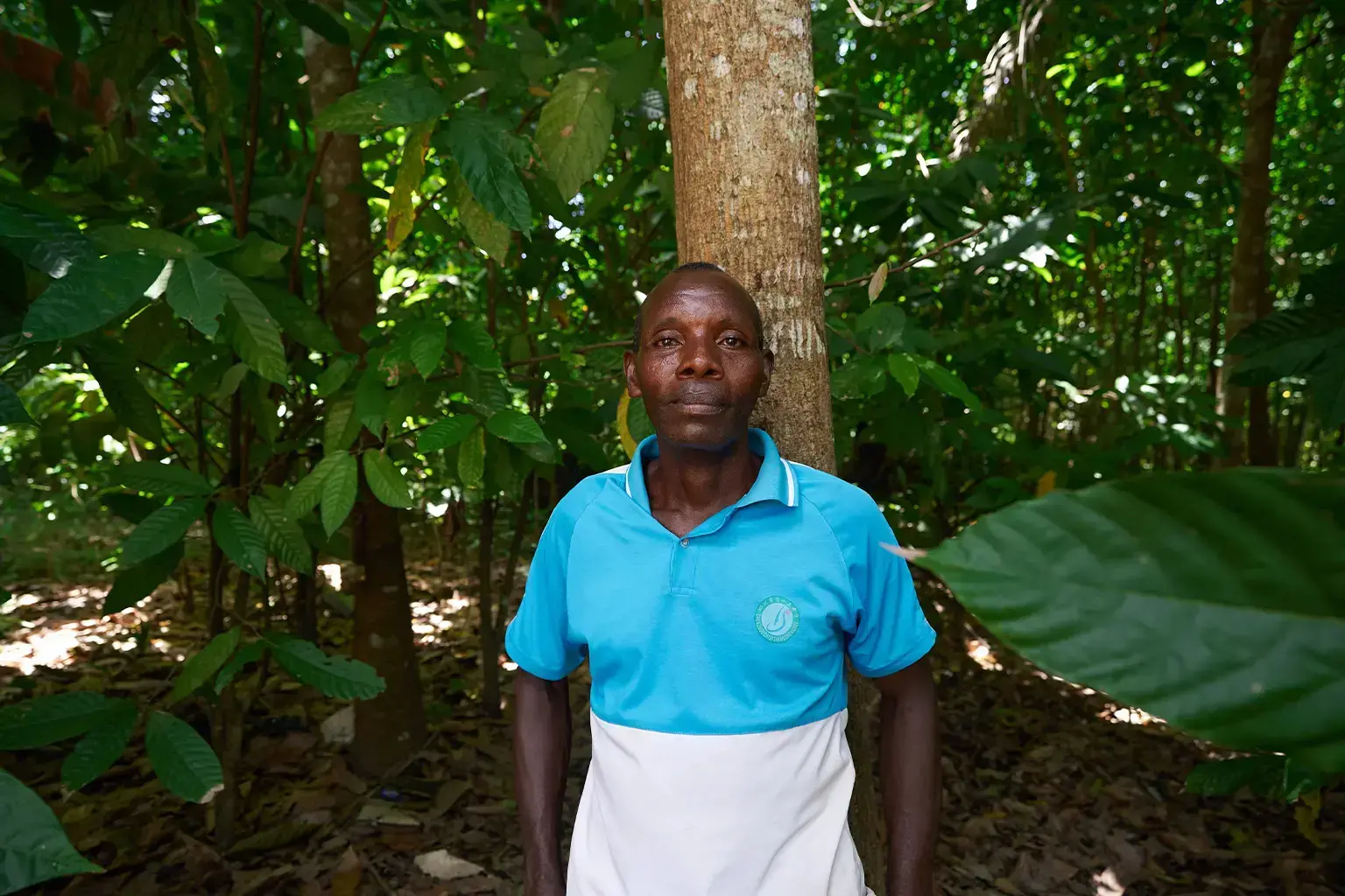 Tanoh Jallah, residente de una ciudad afectada, denuncia que las mejores tierras fueron tomadas por Salala.