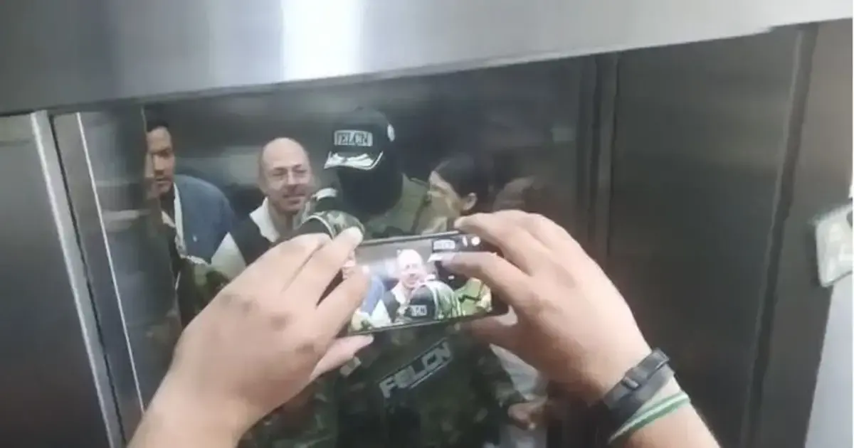 El juez Hebert Zeballos, el día que fue enviado a la cárcel.