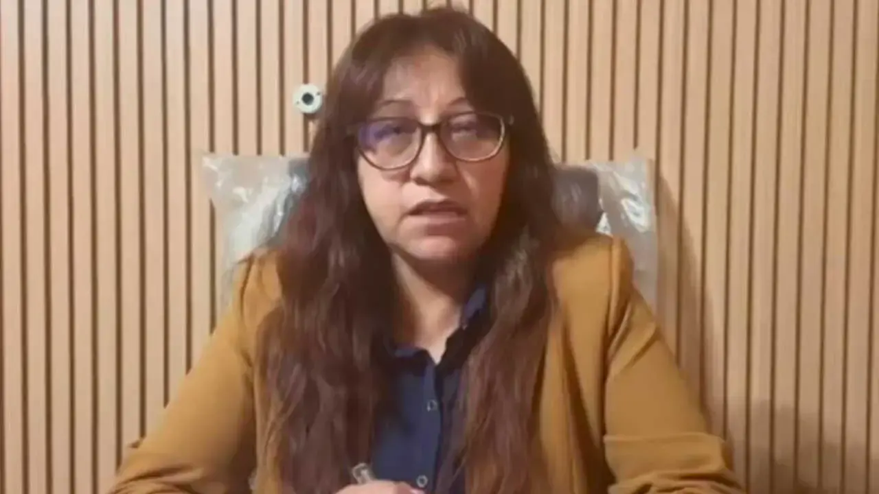 Captura de video de la nueva alcaldesa interina de Potosí.