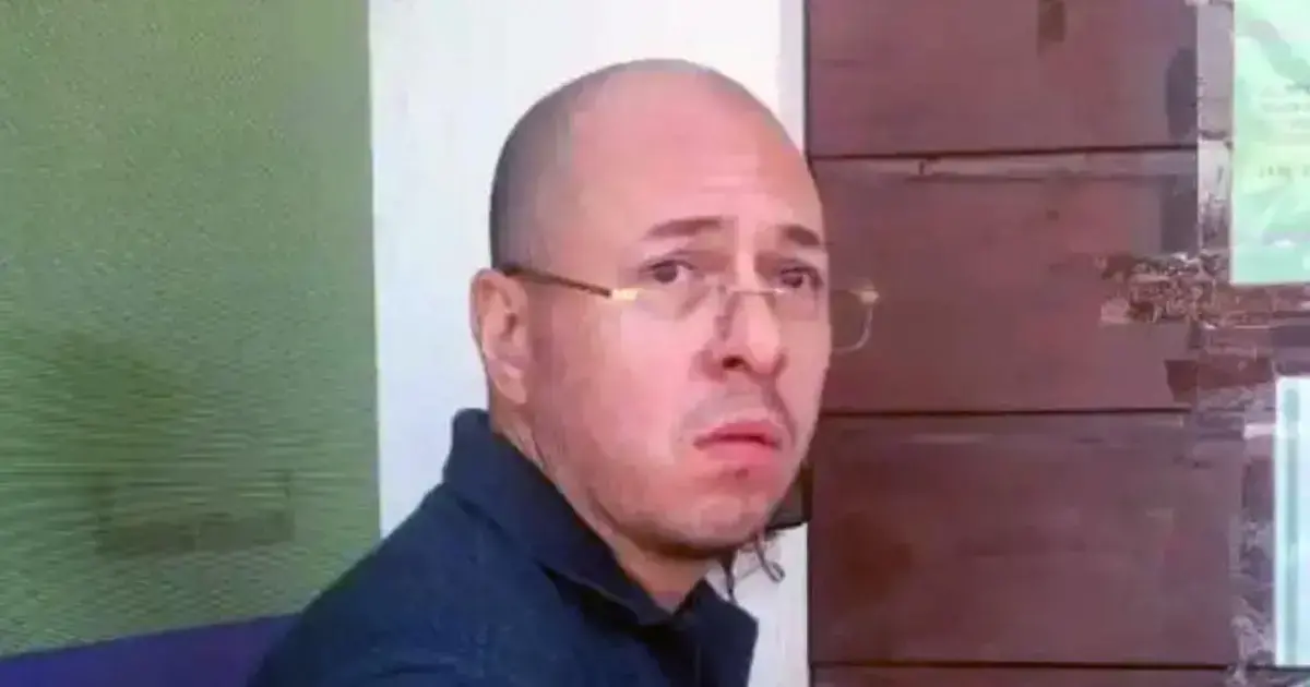 El juez Hebert Zeballos antes de su aprehensión.