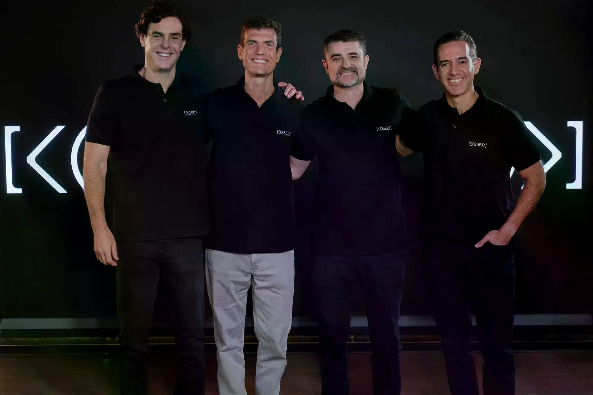 Los fundadores de Nubank, Stone y XP Investimentos.