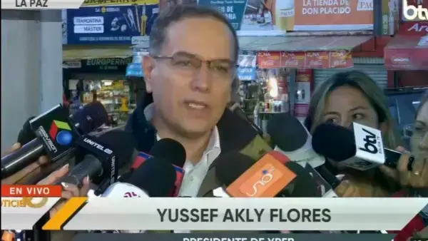 Presidente de YPFB, Yussef Akly.