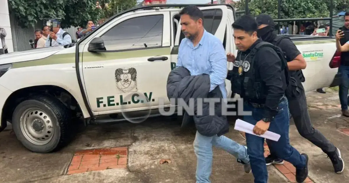 Marco Núñez del Arco es trasladado con resguardo policial.