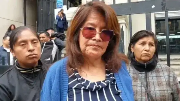 La dirigente gremial de La Paz, Mercedes Quisbert.