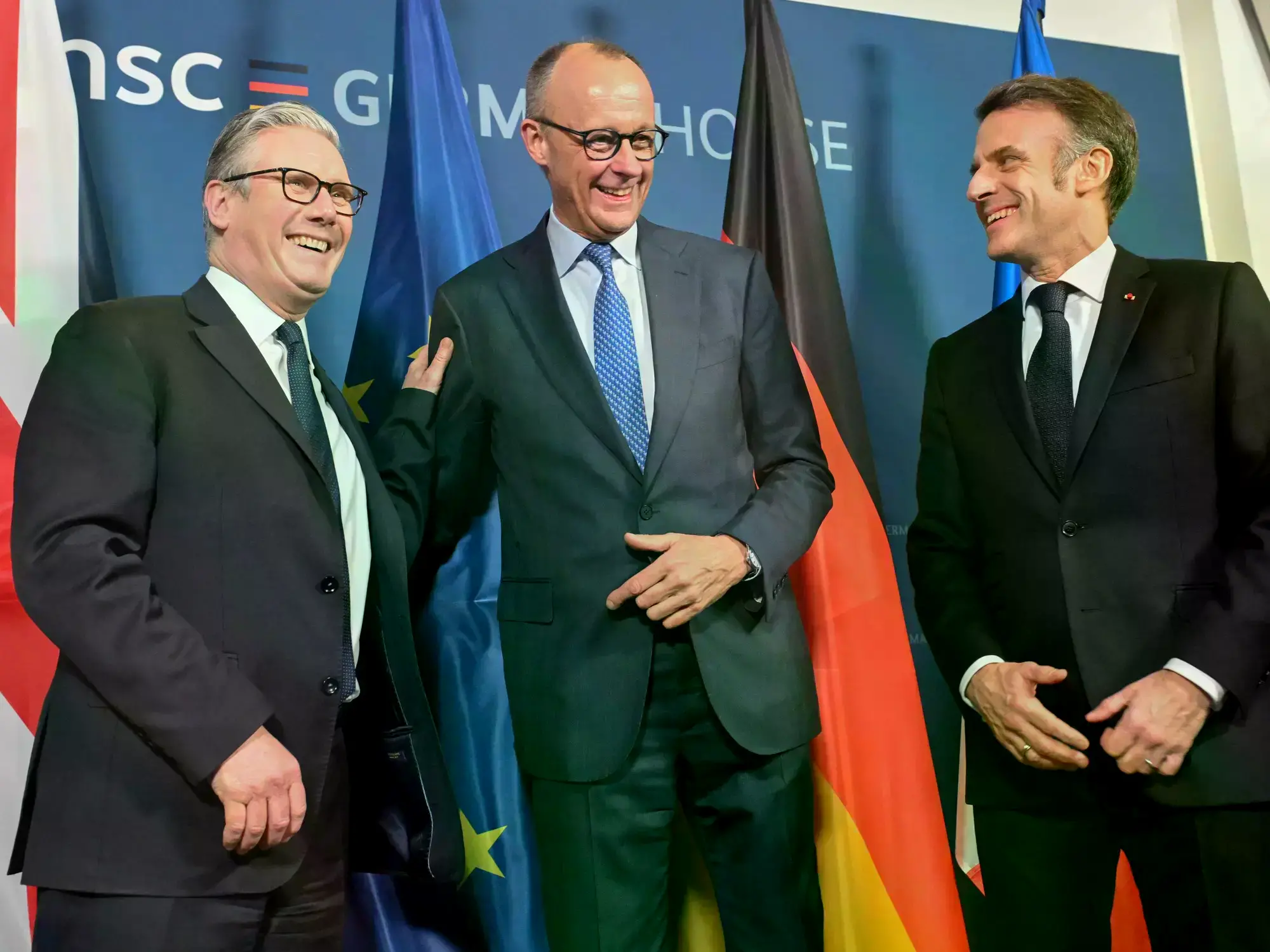 El jefe de gobierno alemán, Friedrich Merz, con el secretario de Estado estadounidense, Marco Rubio, en la Conferencia de Seg