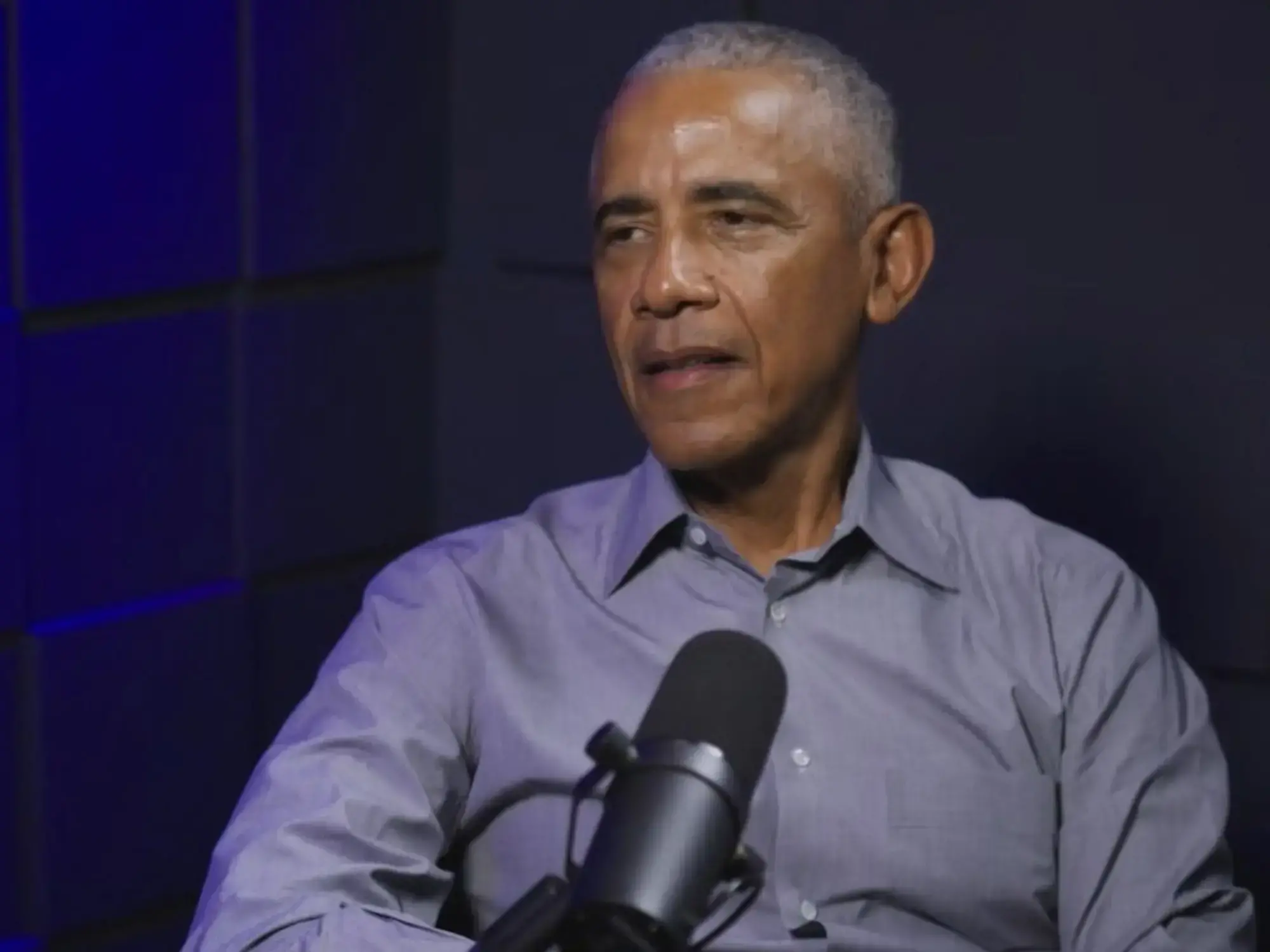 Barack Obama durante una entrevista.