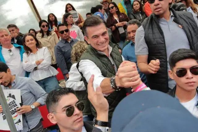 El presidente Rodrigo Paz en el Carnaval de Oruro.