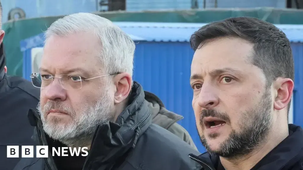 German Galushchenko (izquierda) fue una de las figuras del gobierno de Zelensky implicadas en el presunto caso de corrupción.