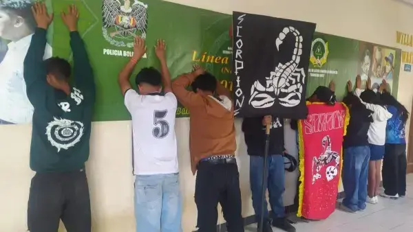 Una de las agrupaciones caracterizadas por la Policia como 'pandillas'.