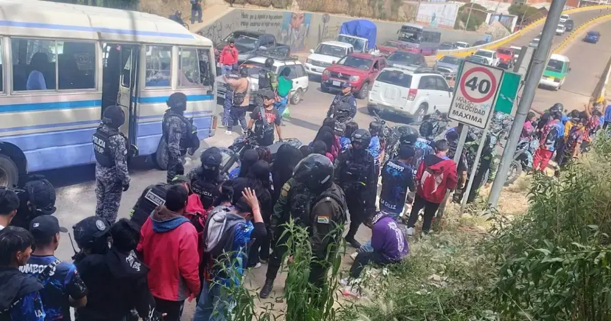 La Policía ejecuta un operativo en una de las zonas de Sucre.