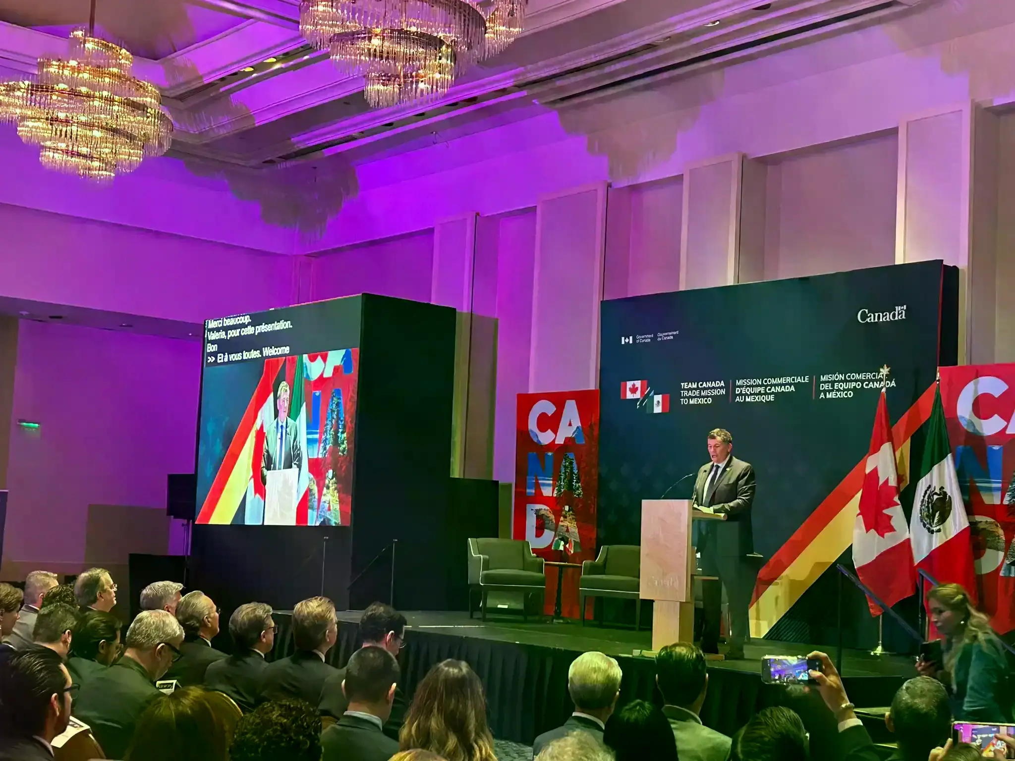 Presidenta Sheinbaum se reúne con el ministro de Comercio de Canadá, Dominic LeBlanc.