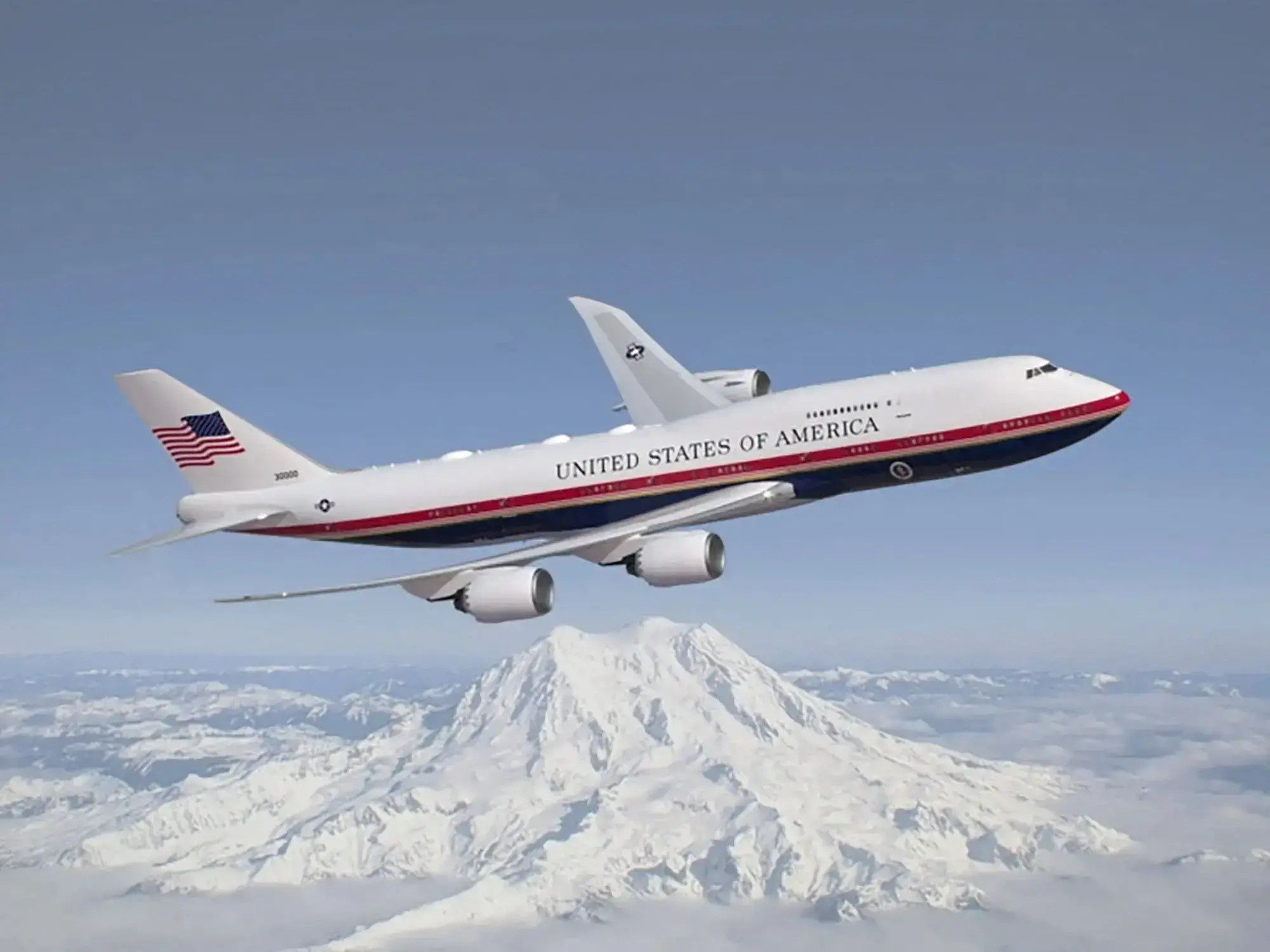 El Air Force One, el avión presidencial de Estados Unidos.