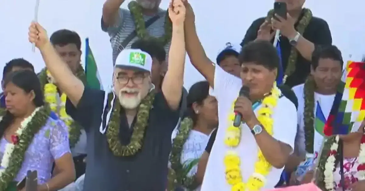 Evo Morales durante el acto de proclamación de candidatos en Chimoré.