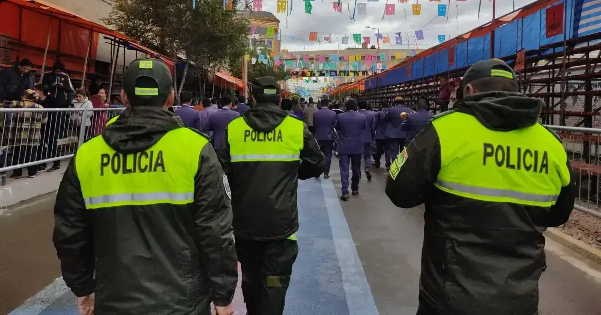 Personal policial realizó los controles durante la festividad.