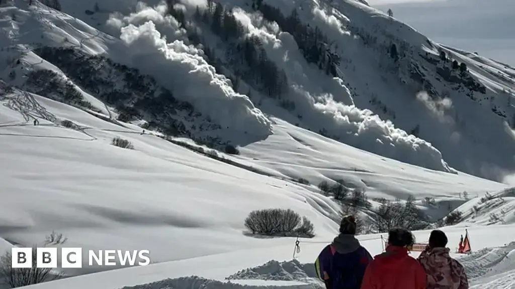 Avalancha en los Alpes europeos