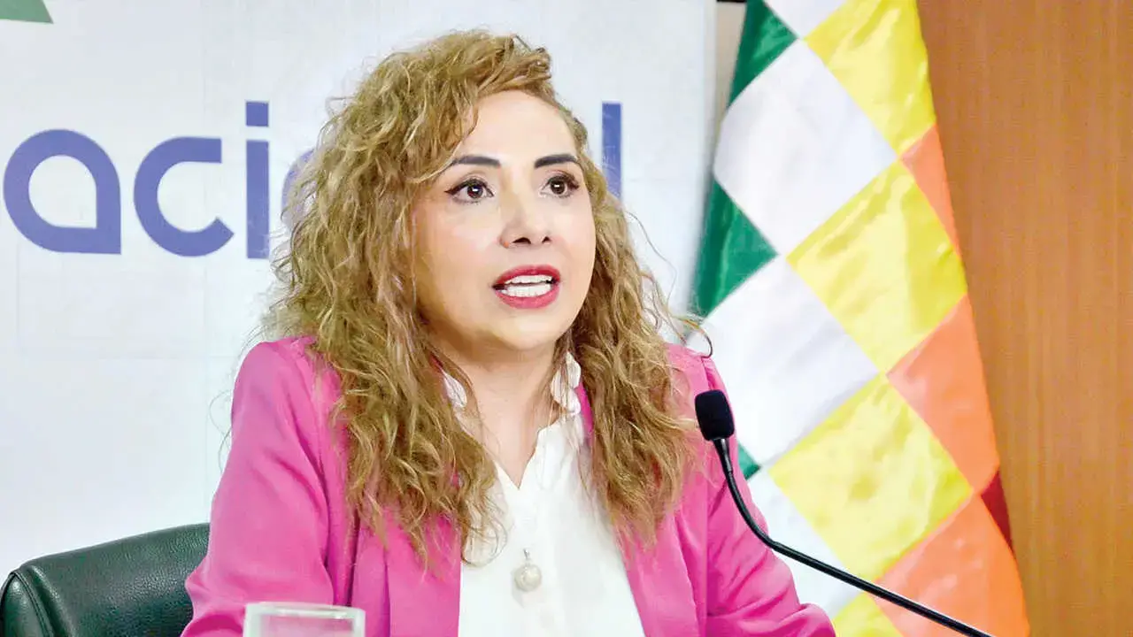 Karina Serrudo, expresidenta de la Aduana Nacional.