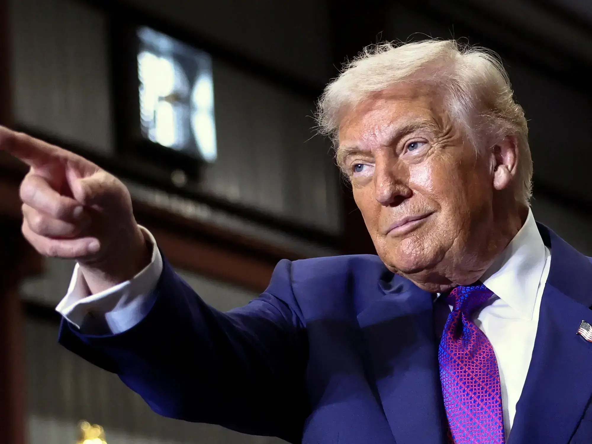 Donald Trump durante un acto público.