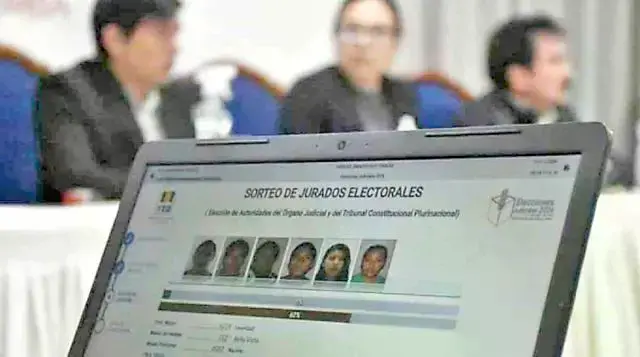 El sorteo de jurados electorales en un anterior proceso electoral.