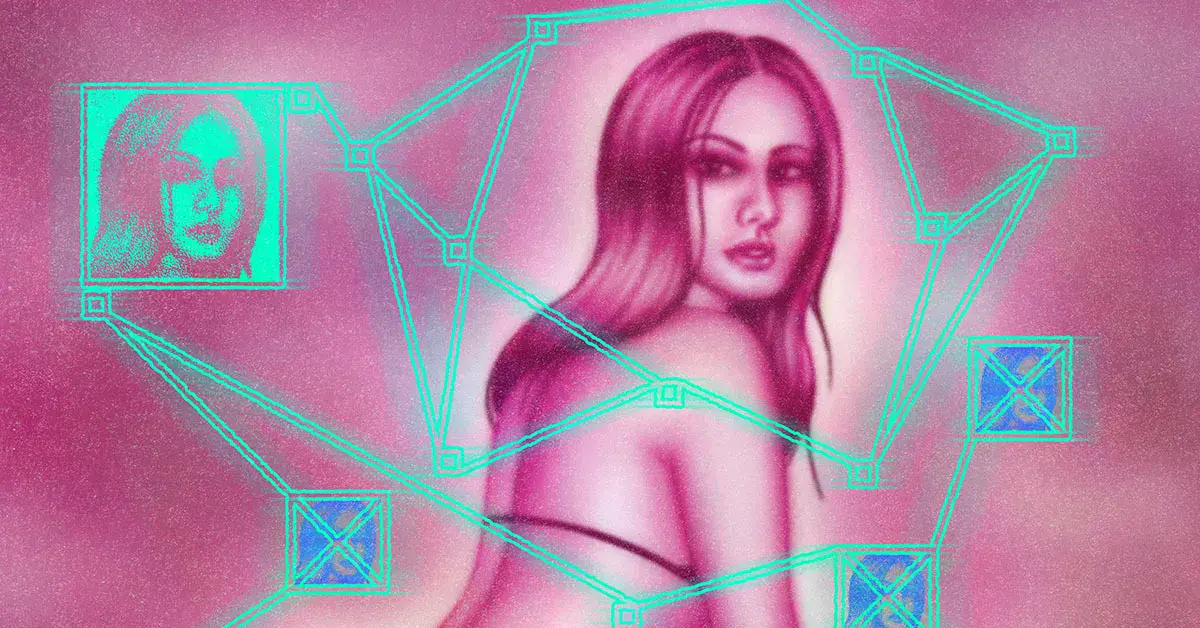 Ilustración conceptual de la herramienta de búsqueda Doppelgänger.