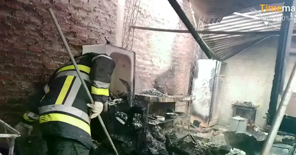 Incendio en una vivienda de Quillacollo