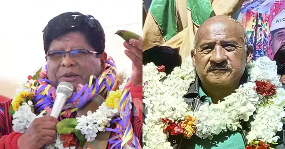 Los candidatos Eliser Roca (UPC) y David Vargas (MTS).