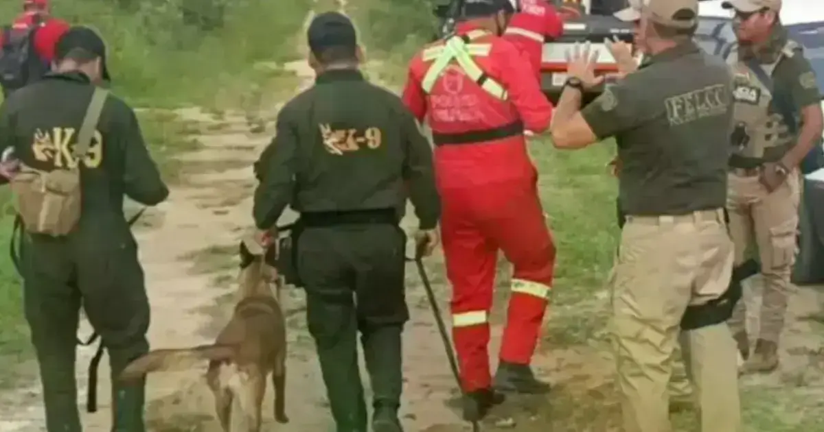 Canes y drones participaron en la búsqueda de Yuvinca Segarra.