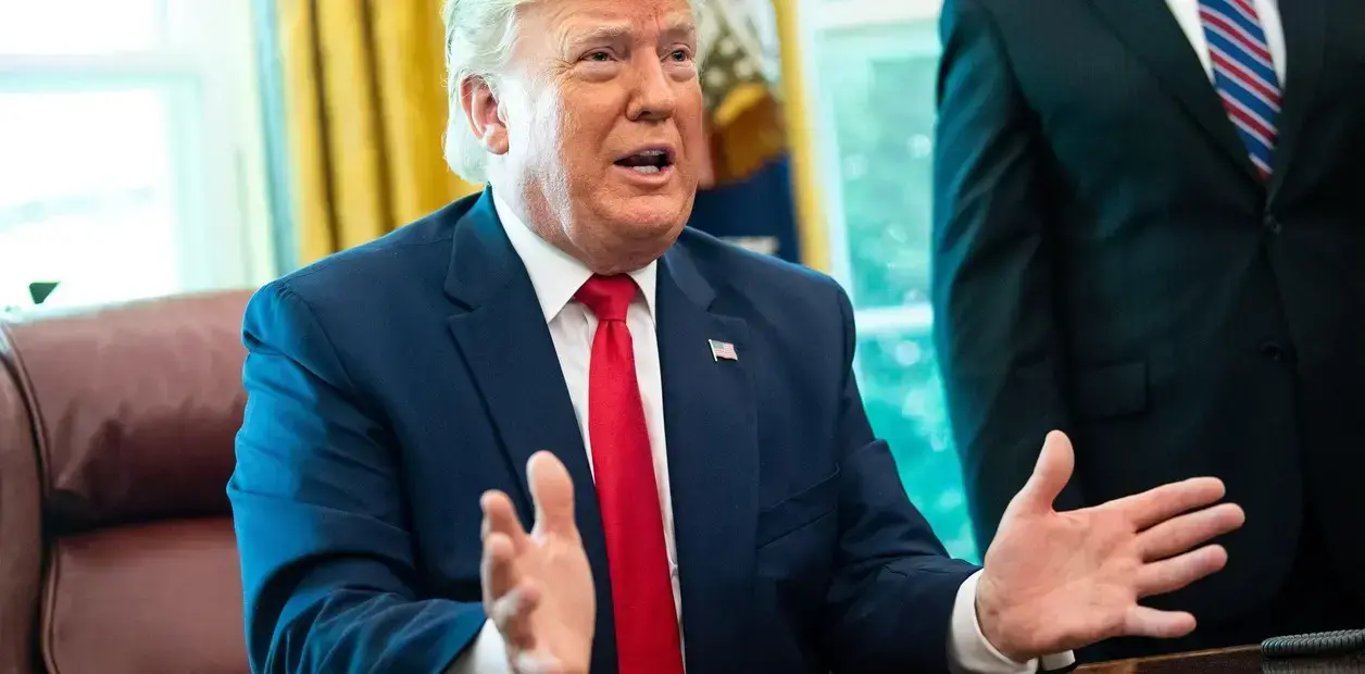 El presidente de Estados Unidos, Donald Trump, durante una declaración.