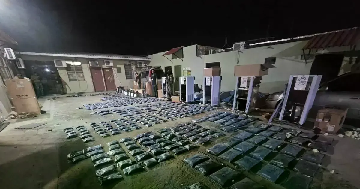 Marihuana encontrada en equipos electrónicos en Viru Viru