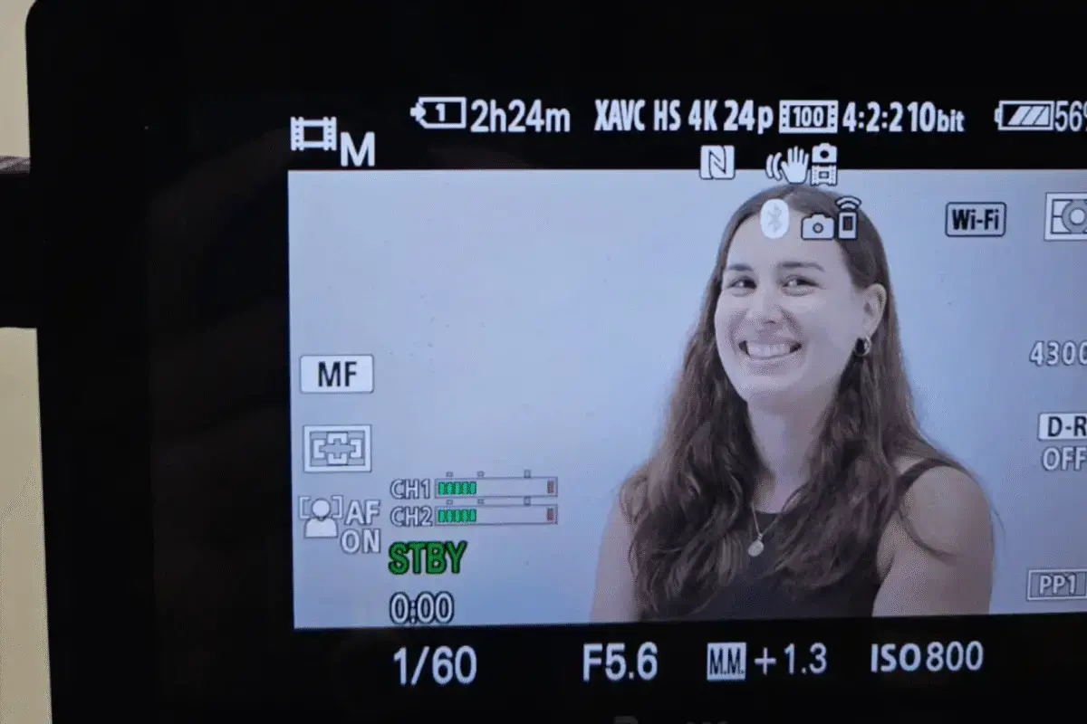 Lucía Torres durante una entrevista para la serie de video Against All Odds en 2024.