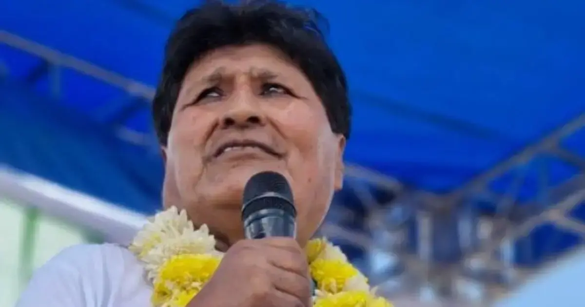 Evo Morales reapareció en el Trópico con apariencia cambiada.