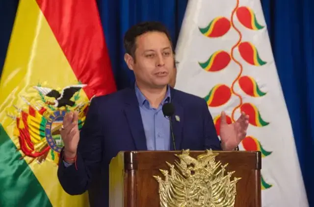 El vicepresidente Edmand Lara en una aparición anterior.