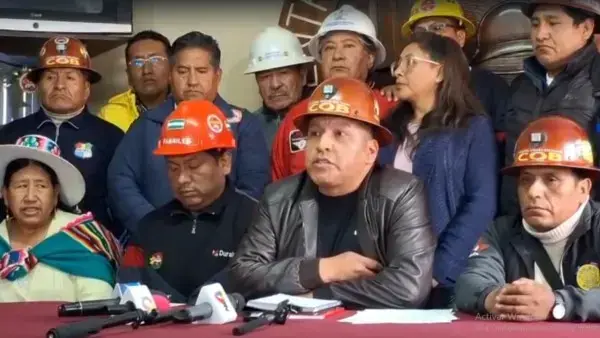 El secretario ejecutivo de la COB, Mario Argollo.