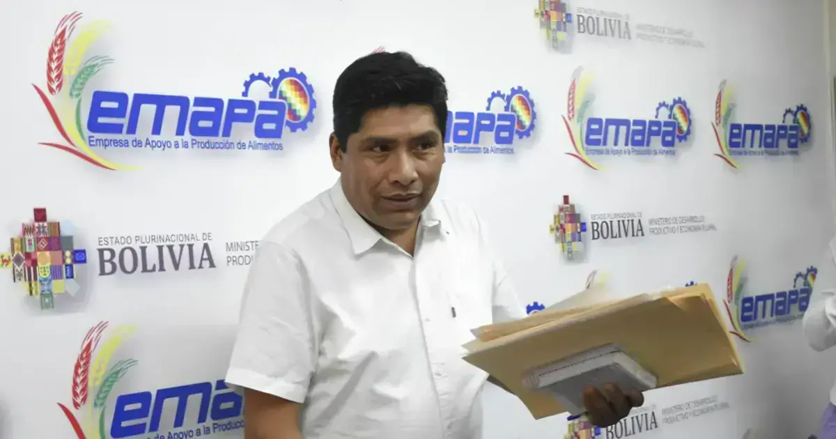 Franklin Flores cuando era gerente de Emapa.