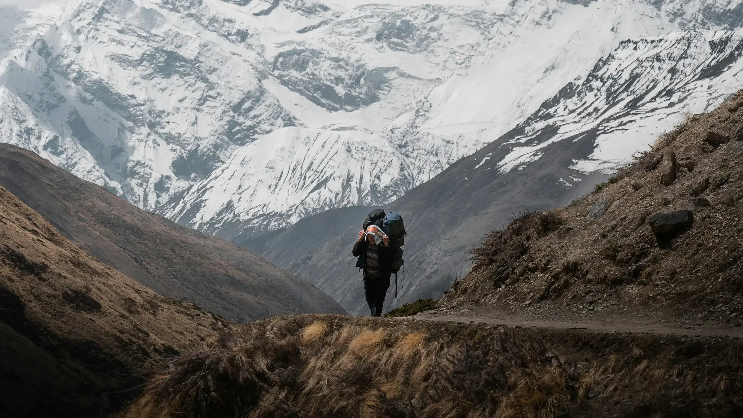 Aldea desierta en la región de Khumbu, Nepal.