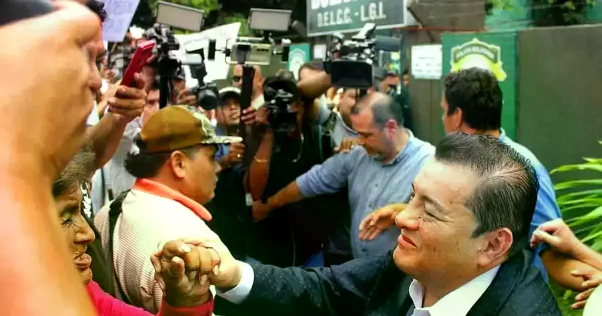 Jhonny Fernández a su llegada al Delcc antes de declarar