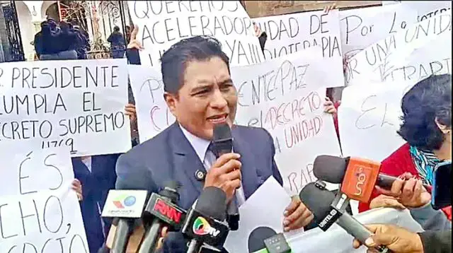 Protesta por la Unidad de Radioterapia en Sucre.