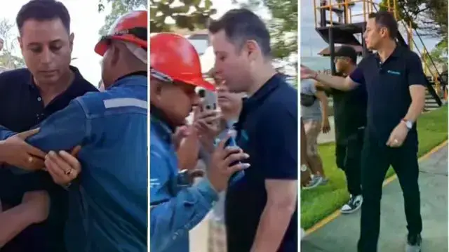 Imágenes de la visita de Edmand Lara a la planta de YPFB en Palmasola.