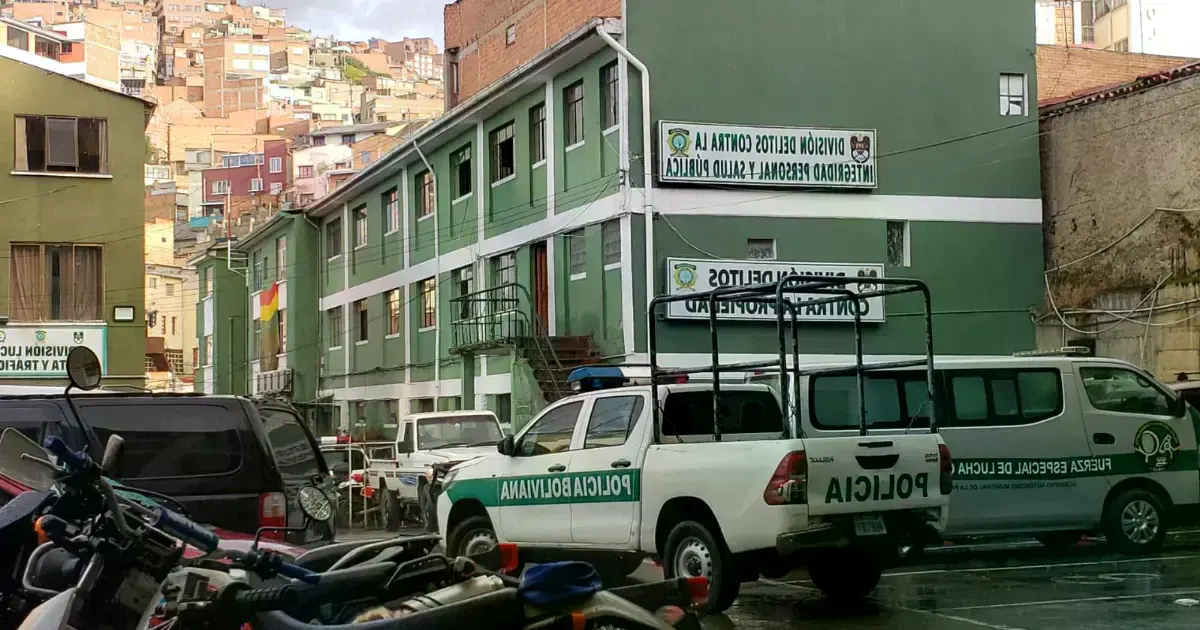 Oficinas de la Fuerza Especial de Lucha Contra el Crimen (Felcc) en La Paz